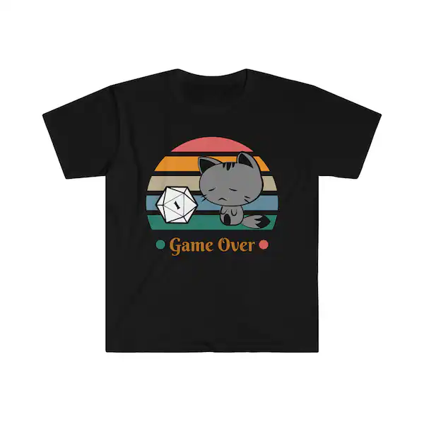 Game Over Kitty T-Shirt | Kritical Kitty