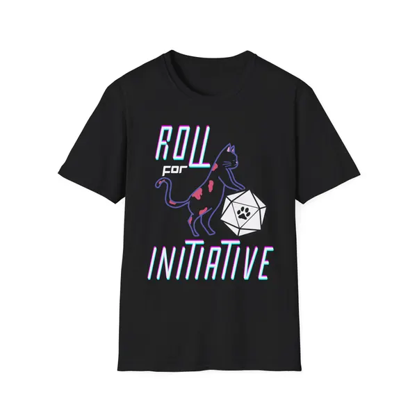 Roll for Initiative Shirt | Kritical Kitty | D&D